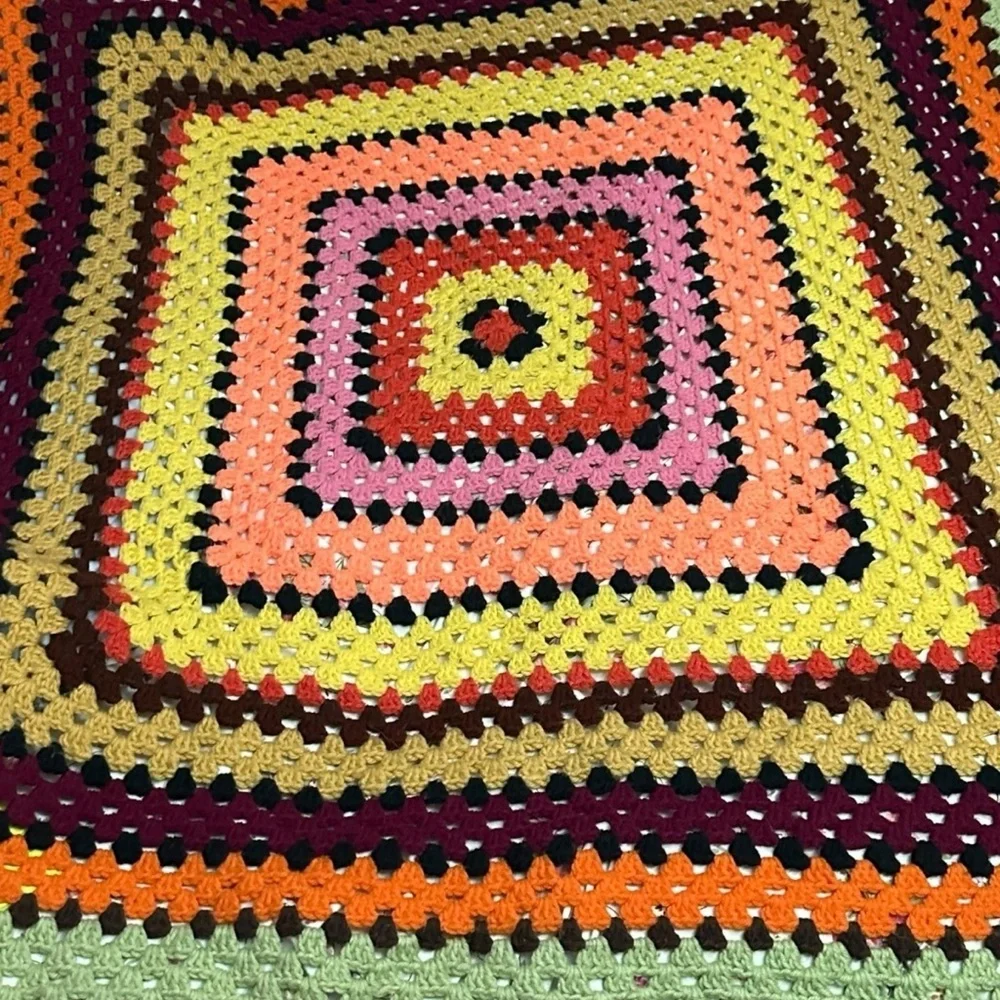 Colorful Crochet Blanket 60x62